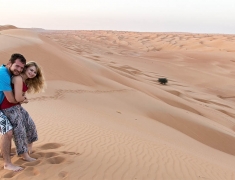 Eva & Tom in the desert