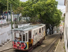 One of the cableways in Lisbon