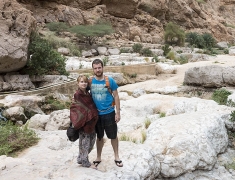 Eva & Tom in Wadi Shab