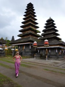 Eva in Bali- big temple