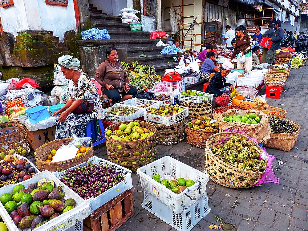 Local markets in Bali
