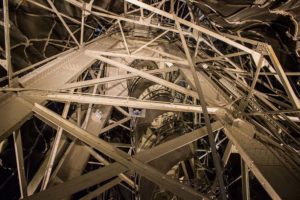 Interior design of the statue built by Eiffel