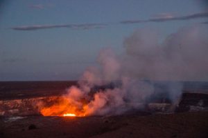 Active lava lake