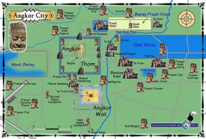 Map of the Angkor Wat