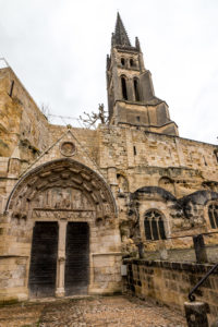 The largest monolithic church in Europe in Saint Emilion