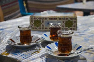 Arabic tea in Kuwait