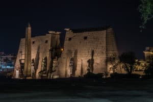 Luxor temple in the night