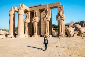 Ramesseum in the Egypt