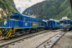 Train to Machu Picchu village