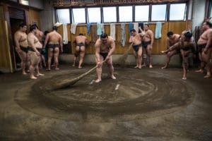 cleaning of the Sumo place
