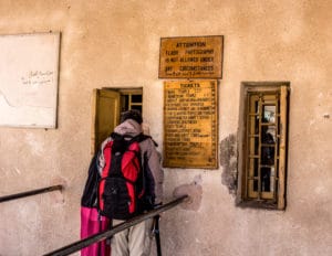 Cash desk - buy ticket for valley of the kings