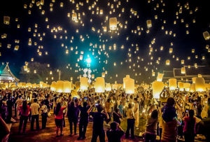 Festival of lights in Chiang Mai