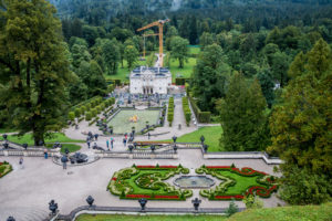 Linderhof Palace and Park around